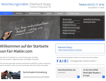 Tablet Screenshot of fair-makler.com